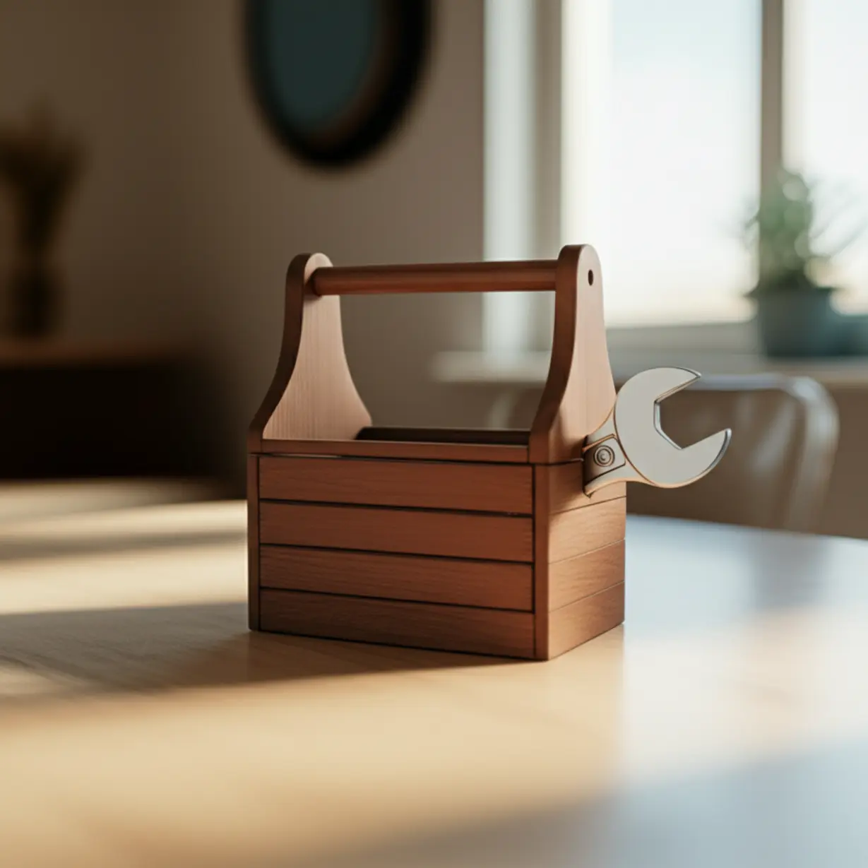 안전해-보이는-가정-속,-온라인-학습의-위험성을-암시하는-도구-상자와-렌치-3D-이미지,-인천-송도-사건-배경