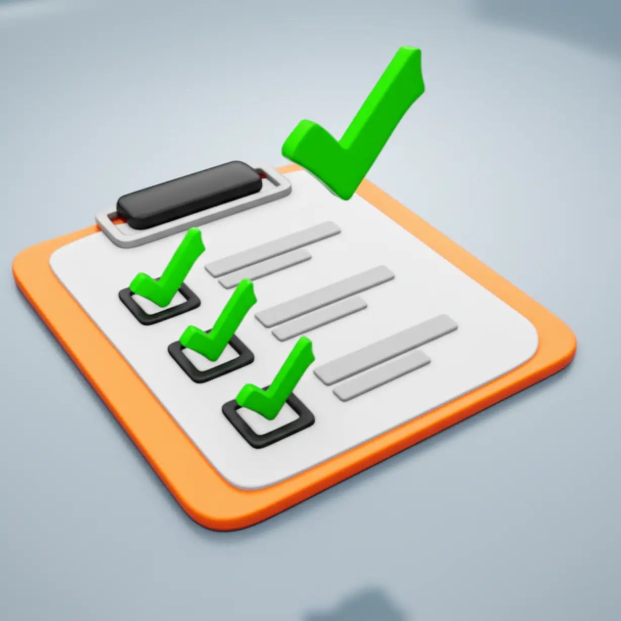 실업급여-자격요건을-확인하는-체크리스트를-상징하는-귀여운-3D-이미지.-필요한-조건을-모두-충족했다는-의미입니다.