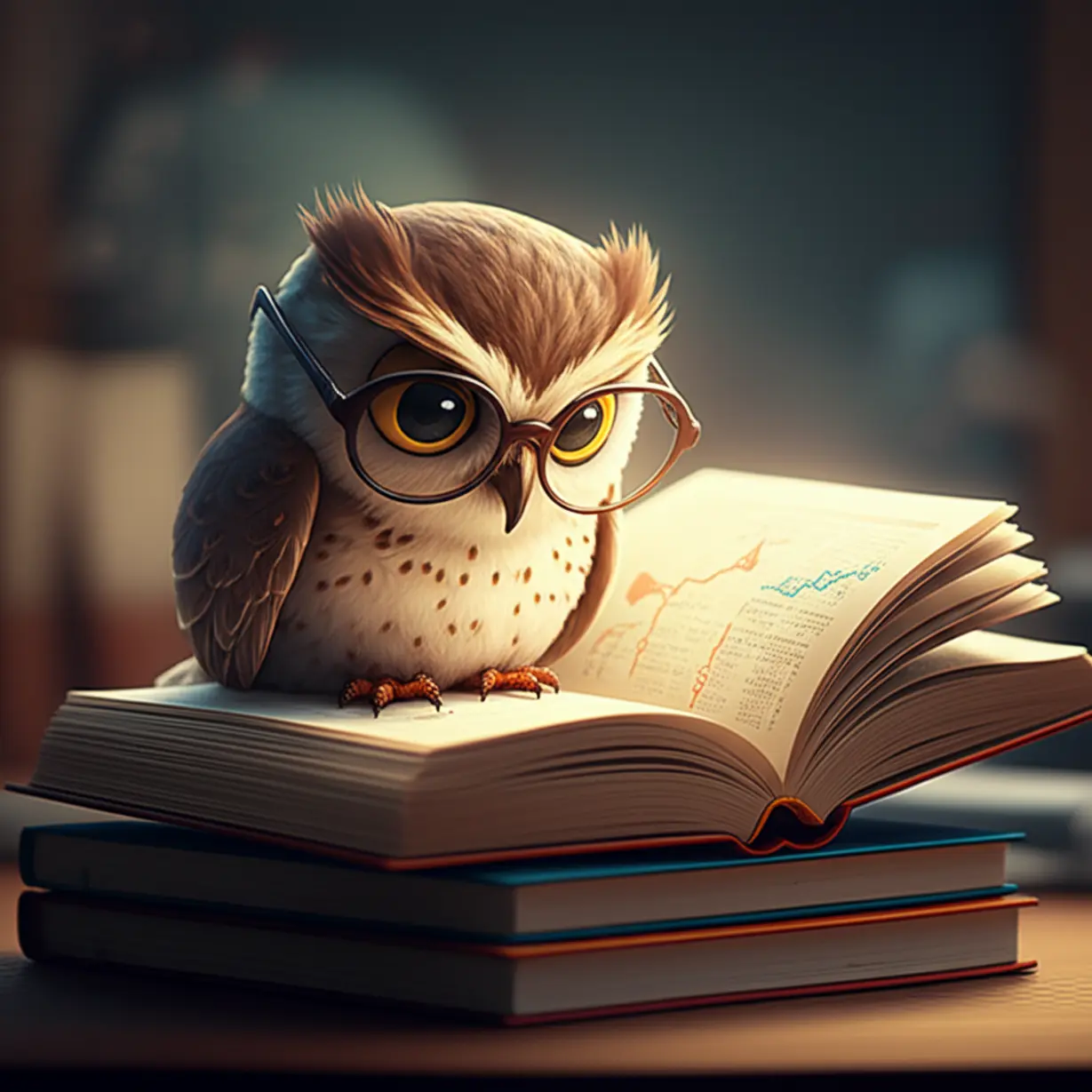 안경을-쓰고-재무-관련-책을-열심히-읽고-있는-현명한-부엉이.-성공적인-주식-투자를-위해-필요한-학습과-신중한-판단의-중요성을-나타내며,-지혜로운-투자자의-모습을-상징합니다.