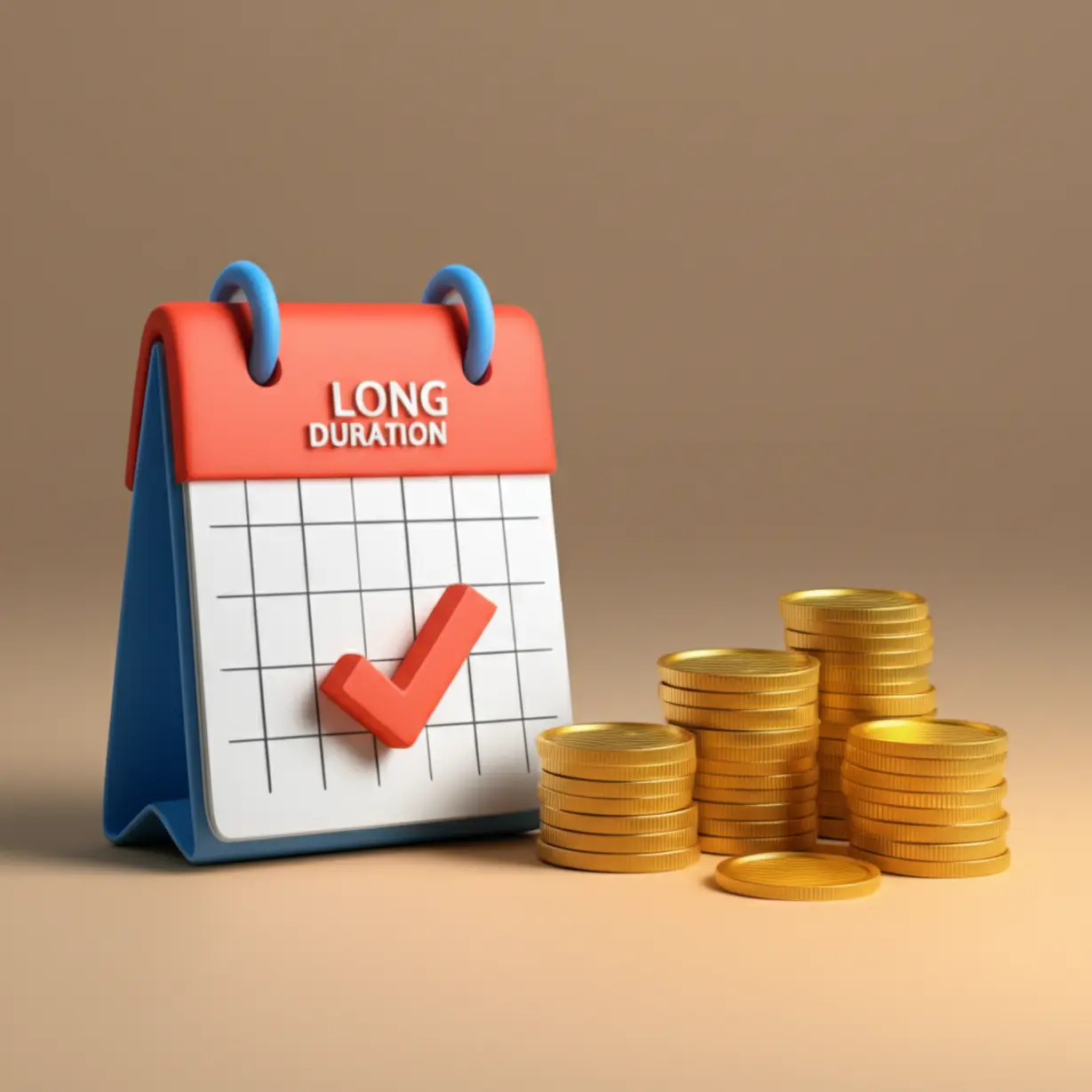 주택임대사업자의-장기-보유와-양도소득세-감면-혜택을-상징하는-귀여운-3D-달력과-돈뭉치-이미지.