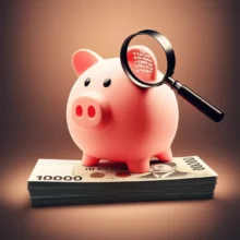 가족-간-계좌이체와-관련된-AI-세무조사-소문의-진실을-상징하는-귀여운-돼지-저금통과-돋보기-이미지.-돼지-저금통은-한국-돈-위에-놓여-있고,-AI-분석을-연상시키는-데이터-조각들이-주변에-떠다닙니다.
