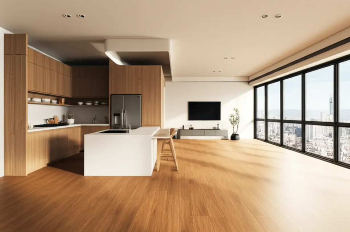 용인-양지-경남아너스빌의-넓고-환한-거실과-주방-내부입니다.-