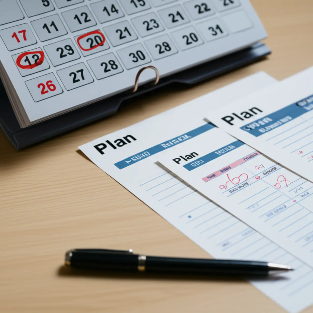 이주비-대출을-위한-중요한-날짜가-표시된-달력과-서류들