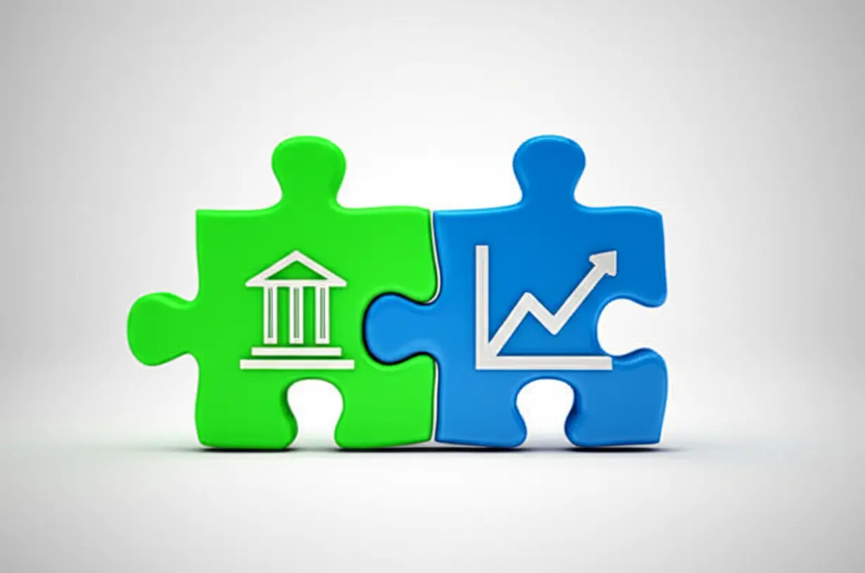 정책-결정과-주식-투자가-서로-맞지-않는-것을-상징하는-귀여운-3D-퍼즐-조각-이미지.-공직자-이해충돌-문제를-나타냅니다.