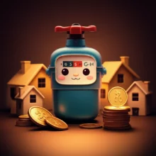 따뜻한-빛이-나는-도시가스-계량기와-아늑한-집,-동전들이-어우러져-난방비-절약과-따뜻함을-상징하는-귀여운-3D-이미지