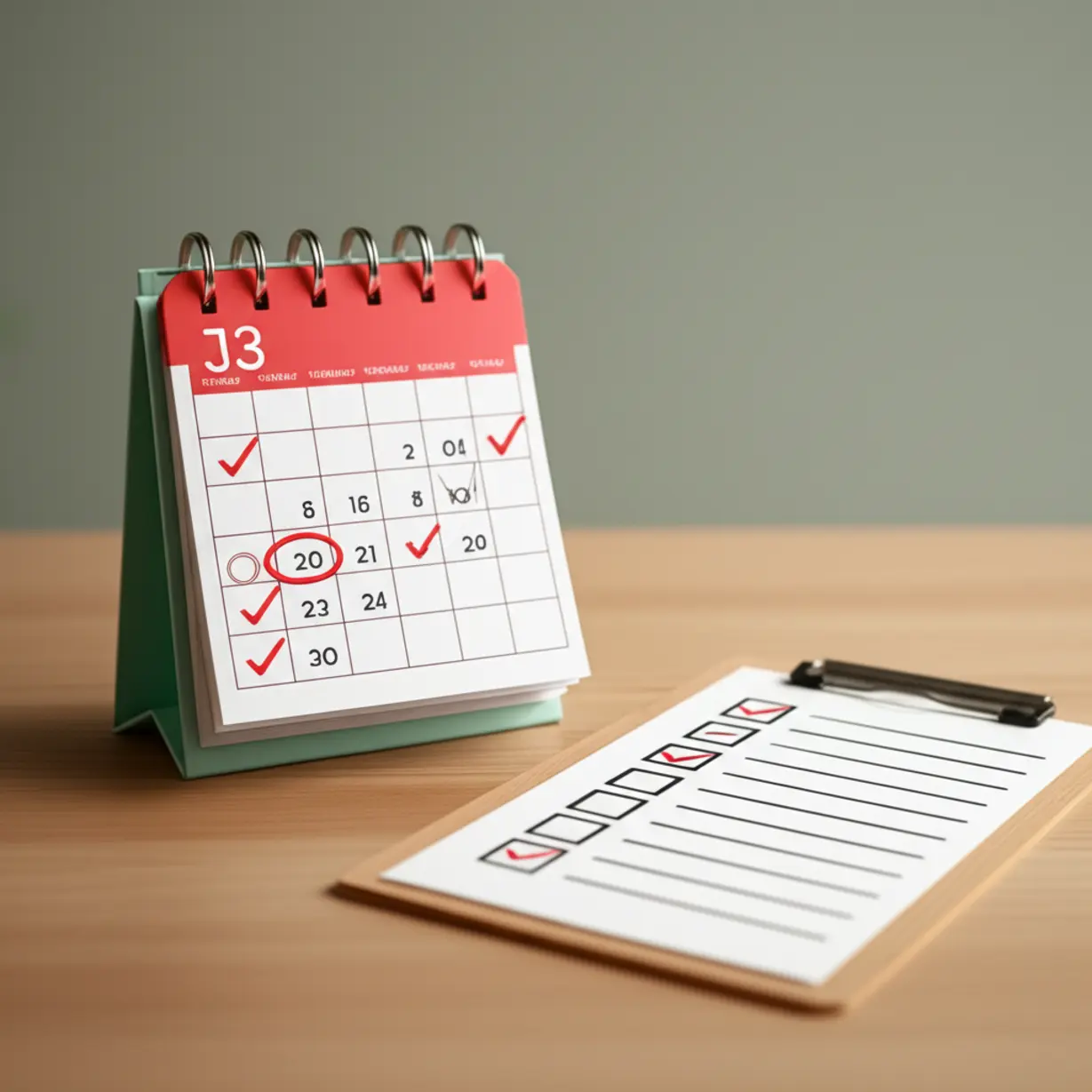 청약-신청-일정을-나타내는-귀여운-3D-탁상-달력과-체크리스트가-보입니다.-청약-준비에-필요한-정보를-제공합니다.