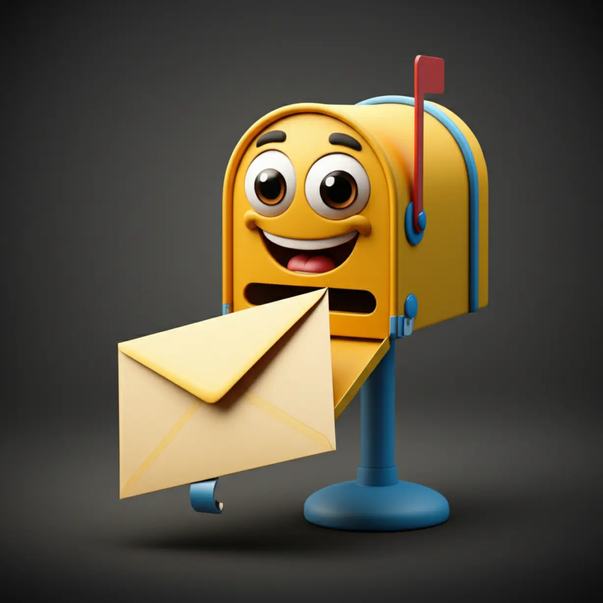 새-주민등록증을-수령하는-방법을-보여주는-귀여운-3D-우체통과-편지-이미지,-신분증-수령-방법을-나타냅니다.