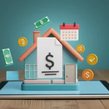 밝은-톤의-귀여운-3D-주택과-태블릿이-중앙에-있는-이미지.-태블릿-화면에는-디지털-부동산-계약서가-보이고,-주변에는-돈,-체크-표시,-달력-아이콘이-있어-안전하고-편리한-부동산-전자계약을-상징합니다.