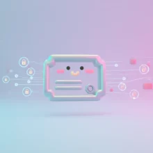 공동인증서-이미지,-디지털-보안을-상징하는-밝은-빛깔의-3D-자물쇠와-데이터-흐름.