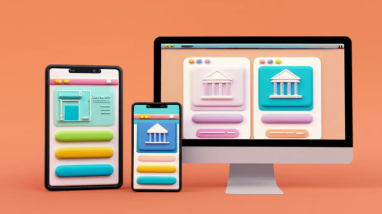 삼성전자-배당금-조회-방법을-보여주는-귀여운-3D-스마트폰,-태블릿,-컴퓨터-화면-이미지.