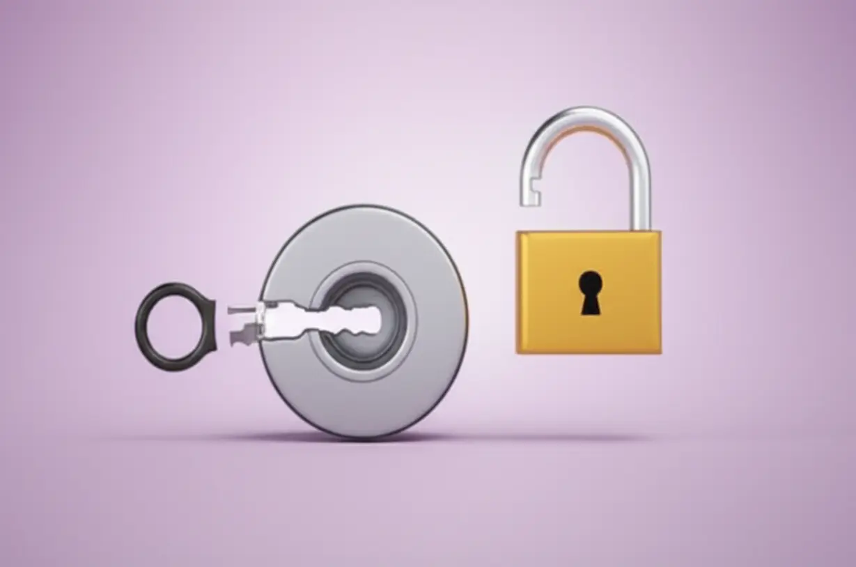 공동인증서-변화-과정을-보여주는-3D-잠금장치-진화-이미지.