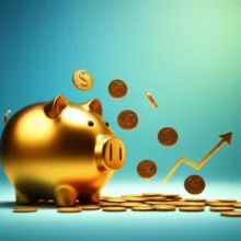 반짝이는-황금색-돼지-저금통과-주식-차트가-결합된-모습,-주변에-동전이-떨어지는-귀여운-3D-이미지.-공모주-투자와-재테크-성공을-상징합니다.