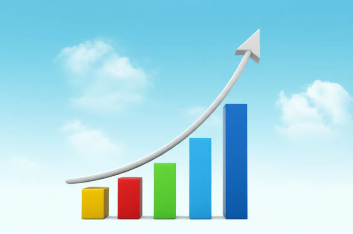 과거-최저임금-인상률-변화-추이를-보여주는-그래프와-경제-지표-막대-차트,-정부-정책-방향을-암시합니다.