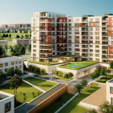 안양-신축-아파트-호현-센트럴-아이파크의-아기자기한-모형도.-푸른-조경과-편리한-주거-환경을-담은-현대적인-아파트-단지-모습.