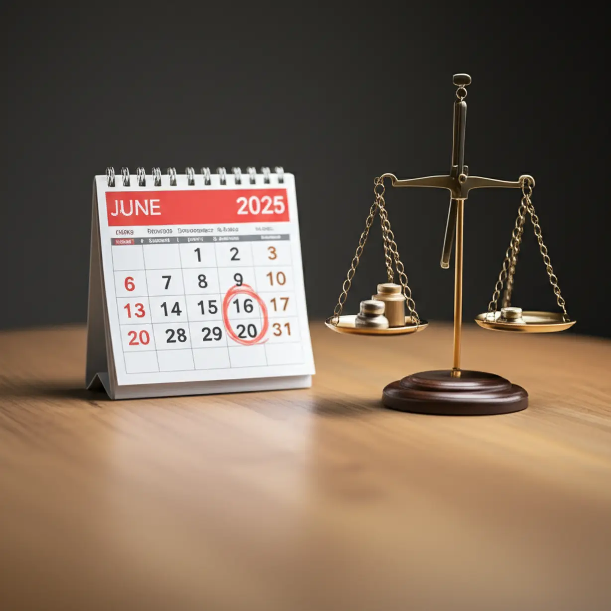 2025년-6월-4일-날짜가-표시된-달력과-균형을-맞추는-저울이-있는-3D-그림.-주택임대사업자-보증보험-변경-사항을-보여줍니다.