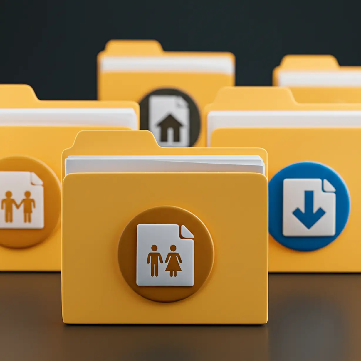 여러-세금-개편-관련-문서를-상징하는-귀여운-3D-폴더-이미지.-2025년-세법-개편안의-다양한-내용과-공식-자료-다운로드의-중요성을-보여줍니다.