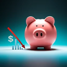 미국-CPI-발표-후-금리-인하-기대감으로-안정적인-경제-성장과-투자-수익을-상징하는-귀여운-돼지-저금통이-웃고-있는-모습.-뉴욕증시와-코스피-시장의-긍정적인-반응을-나타내는-그래프와-함께,-원달러-환율-하락-기대감을-표현한-3D-이미지.