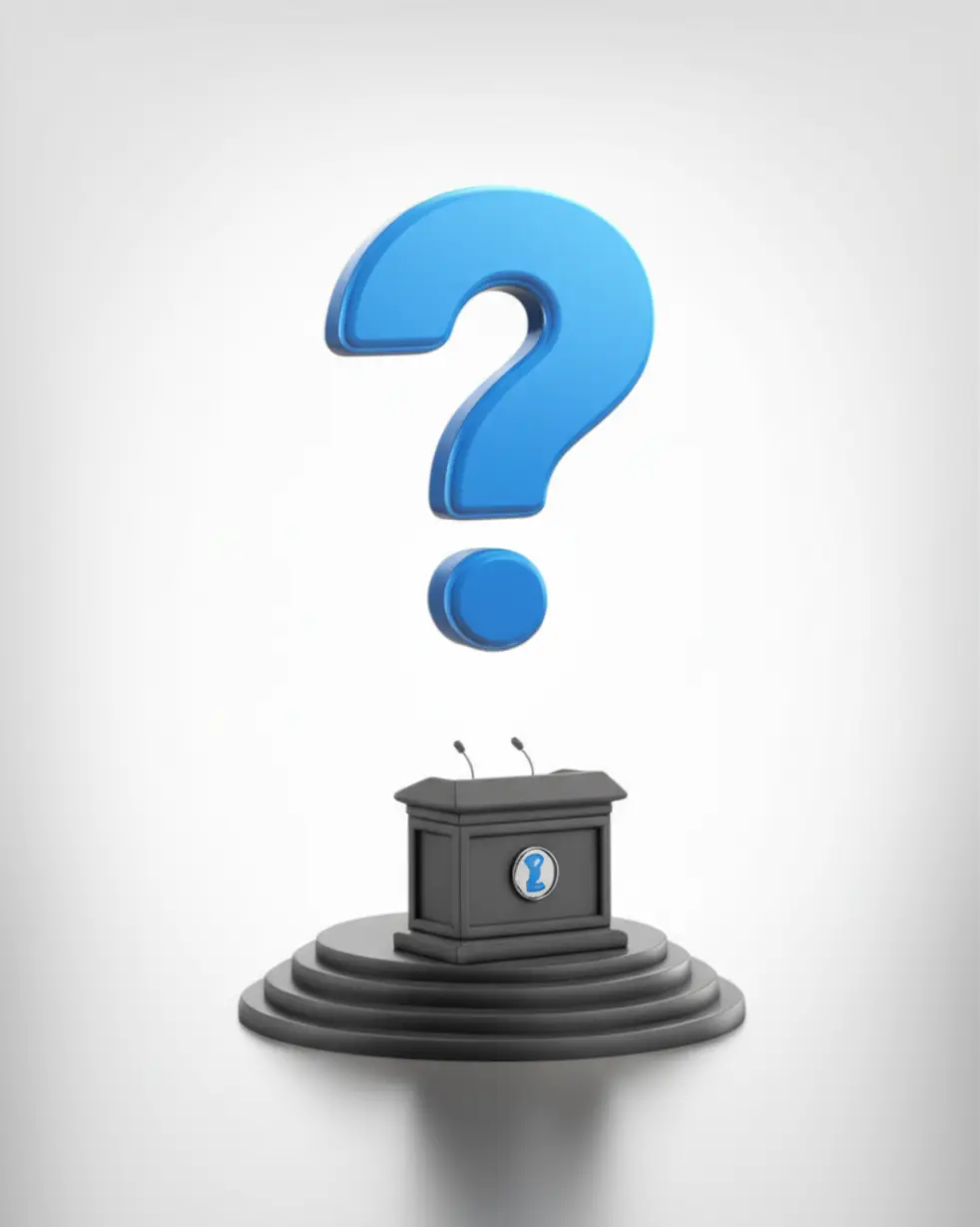 진성준-의원-논란을-상징하는-물음표와-연설대.-정치인의-발언과-정책의-중요성을-나타내는-이미지.