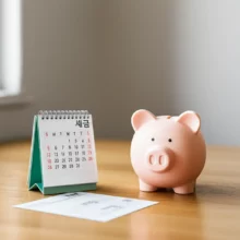 2025년-주민세-납부기간을-안내하는-8월-달력과-주민세-고지서,-저금통이-놓인-깔끔한-책상-풍경