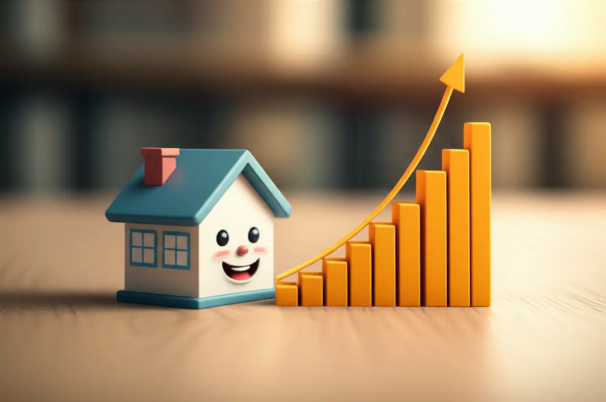 안정적인-중소기업과-성장하는-재정을-상징하는-귀여운-집과-그래프-이미지로,-중소기업-소득세-감면-제도의-도입-목적을-보여줍니다.-청년-세금-혜택의-중요성을-강조합니다.