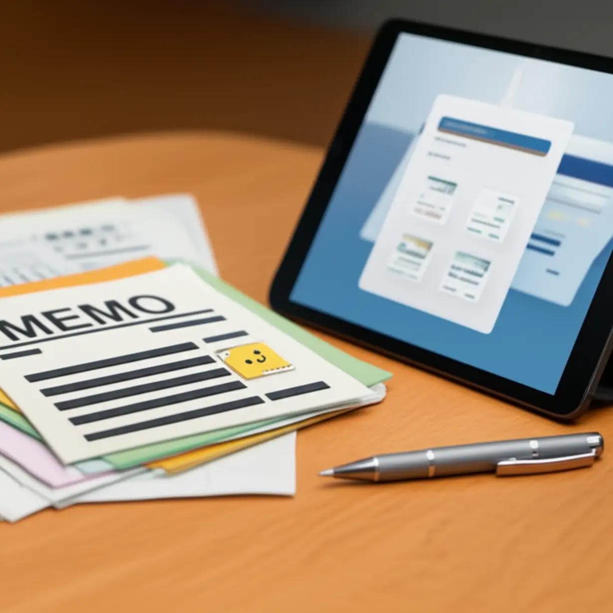 가족-간-송금-시-안전을-위한-증빙-서류와-메모,-차용증-등-준비물을-상징하는-귀여운-3D-책상-이미지.