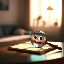 따뜻한-햇살이-드는-아늑한-원룸-내부에서-좋은-방을-찾는-모습을-표현한-3D-일러스트.-원룸-투룸-계약-전-확인사항.