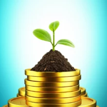 새로운-청년-자산-형성을-상징하는-밝고-귀여운-동전-위-새싹-이미지.-청년미래적금으로-목돈-모으기-시작.