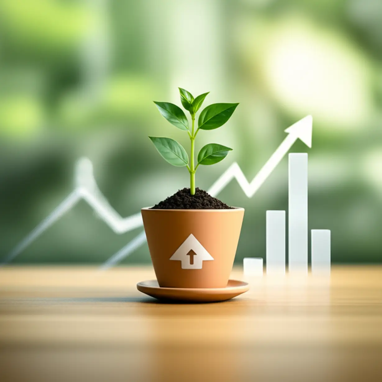 작은-화분에서-건강하게-자라는-식물과-상승-그래프가-함께-있는-귀여운-3D-이미지.-안정적인-자산-증식-투자를-상징합니다.