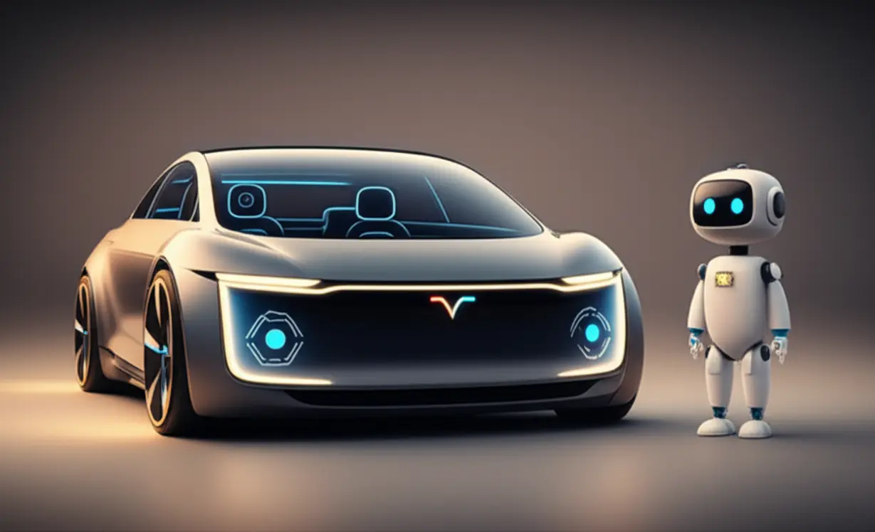 삼성전자가-생산할-테슬라의-AI6-칩이-탑재될-자율주행-전기차와-로봇을-상징하는-귀여운-이미지.
