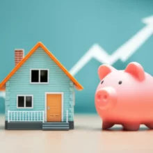 내집마련을-위한-현명한-금융-결정을-상징하는-귀여운-3D-주택과-저금통,-자산-증식-그래프-이미지.-주택담보대출과-재테크의-중요성을-보여줍니다.