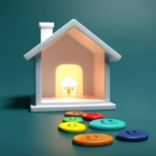 내-집-마련의-꿈을-상징하는-아담한-주택과-청년-주택드림-디딤돌대출을-나타내는-밝은-디딤돌들이-조화롭게-어우러진-귀여운-3D-일러스트.