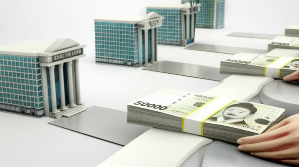 한국은행에서-시중은행,-그리고-VIP-고객에게-유통되는-관봉권의-경로를-시각화한-이미지.-일반인이-