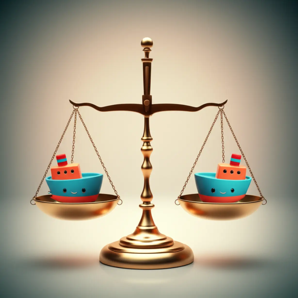 공정한-합병을-상징하는-귀여운-3D-저울-이미지입니다.-HD현대중공업과-HD미포조선-합병-비율의-공정성을-삼성물산-사례와-비교하여-설명합니다.