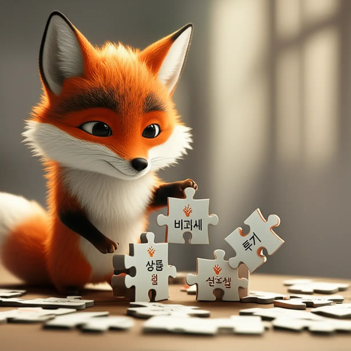 여우가-ISA-계좌의-장점을-극대화하고-단점을-최소화하기-위해-비과세,-장기-투자,-상품-선택-등-금융-조각을-현명하게-맞추는-모습.-ISA-계좌-활용-전략을-상징합니다.