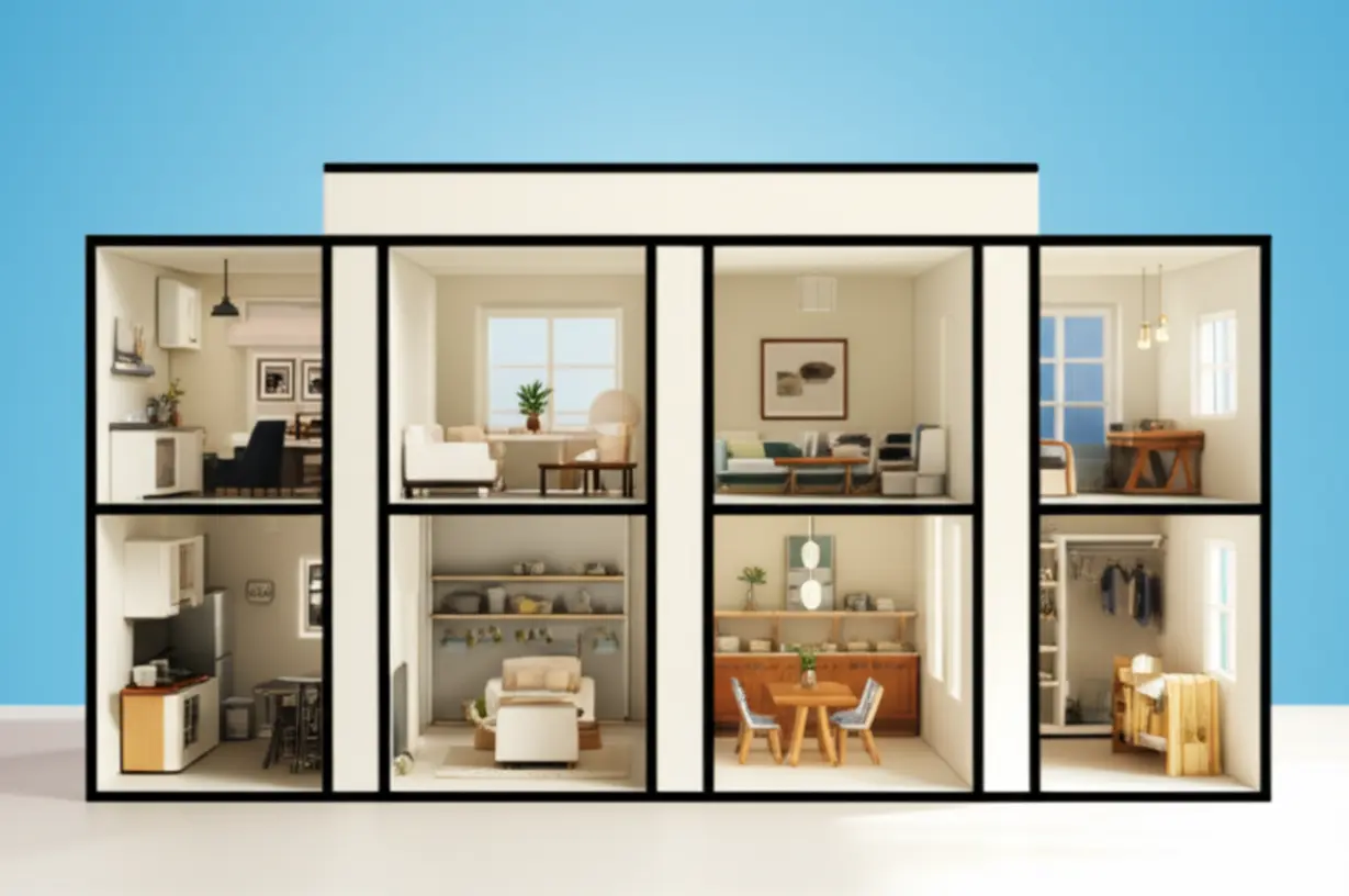 김해-아파트-4베이-평면-설계-모형,-넓은-거실과-수납-공간-(김해-평면,-4베이,-남향)