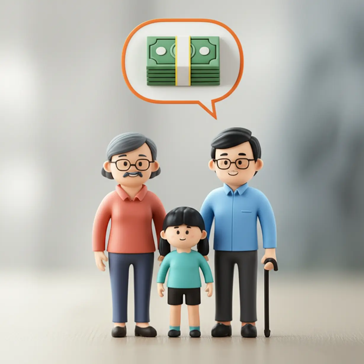 민생지원금-소득-기준을-설명하는-가족-이미지와-돈-아이콘,-우리-집이-지원-대상인지-알아보기-쉽게-표현.