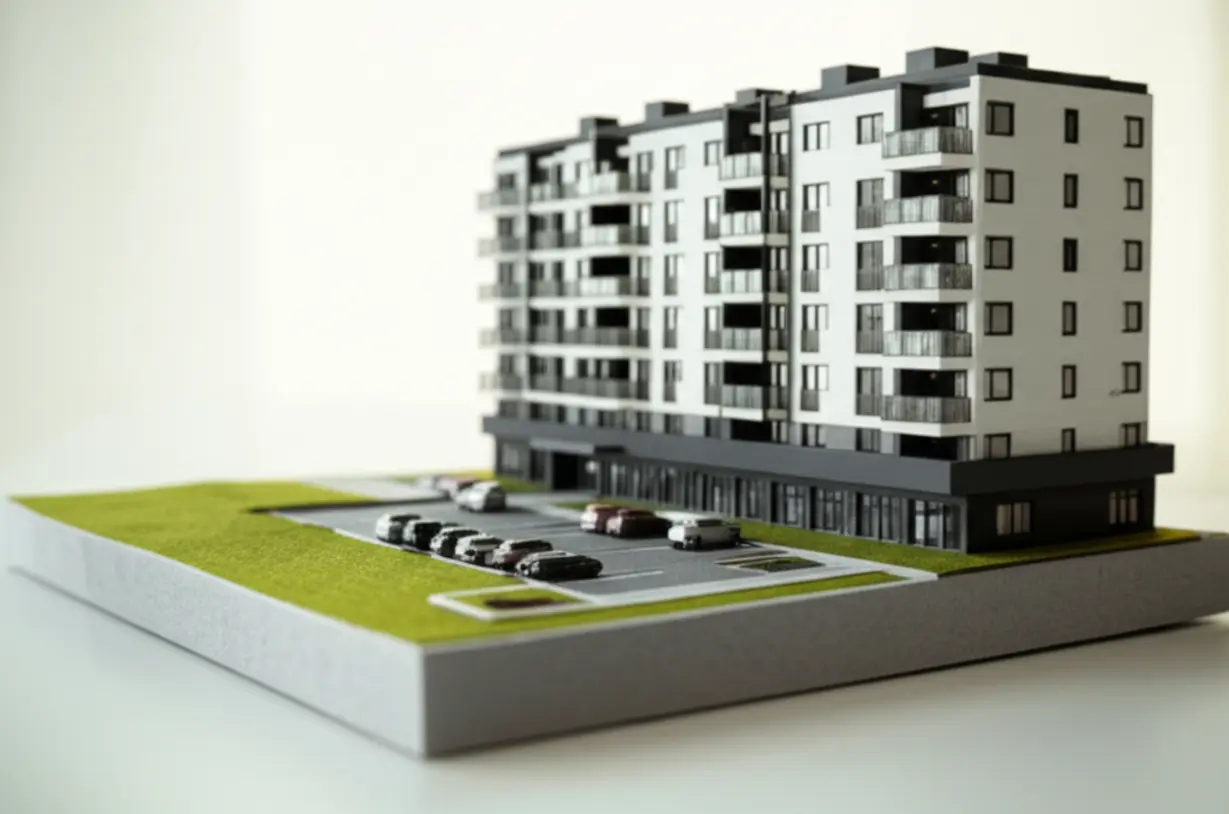 김해-안동-한라에피트-신축-아파트-단지-모형과-주차-공간-(김해-안동-아파트,-신축-분양,-모델하우스)