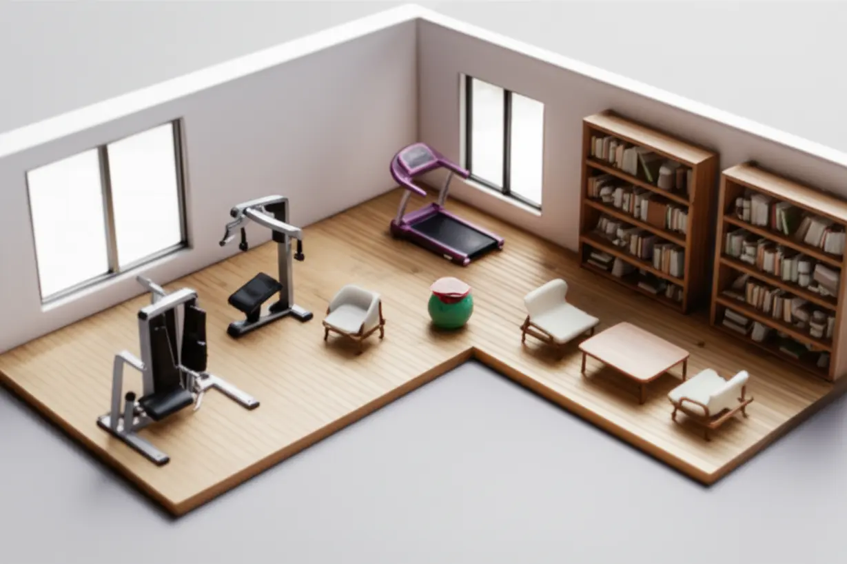 이천-신안인스빌-커뮤니티-시설,-건강하고-편리한-아파트-생활을-상징하는-귀여운-3D-이미지,-이천-아파트-복지.