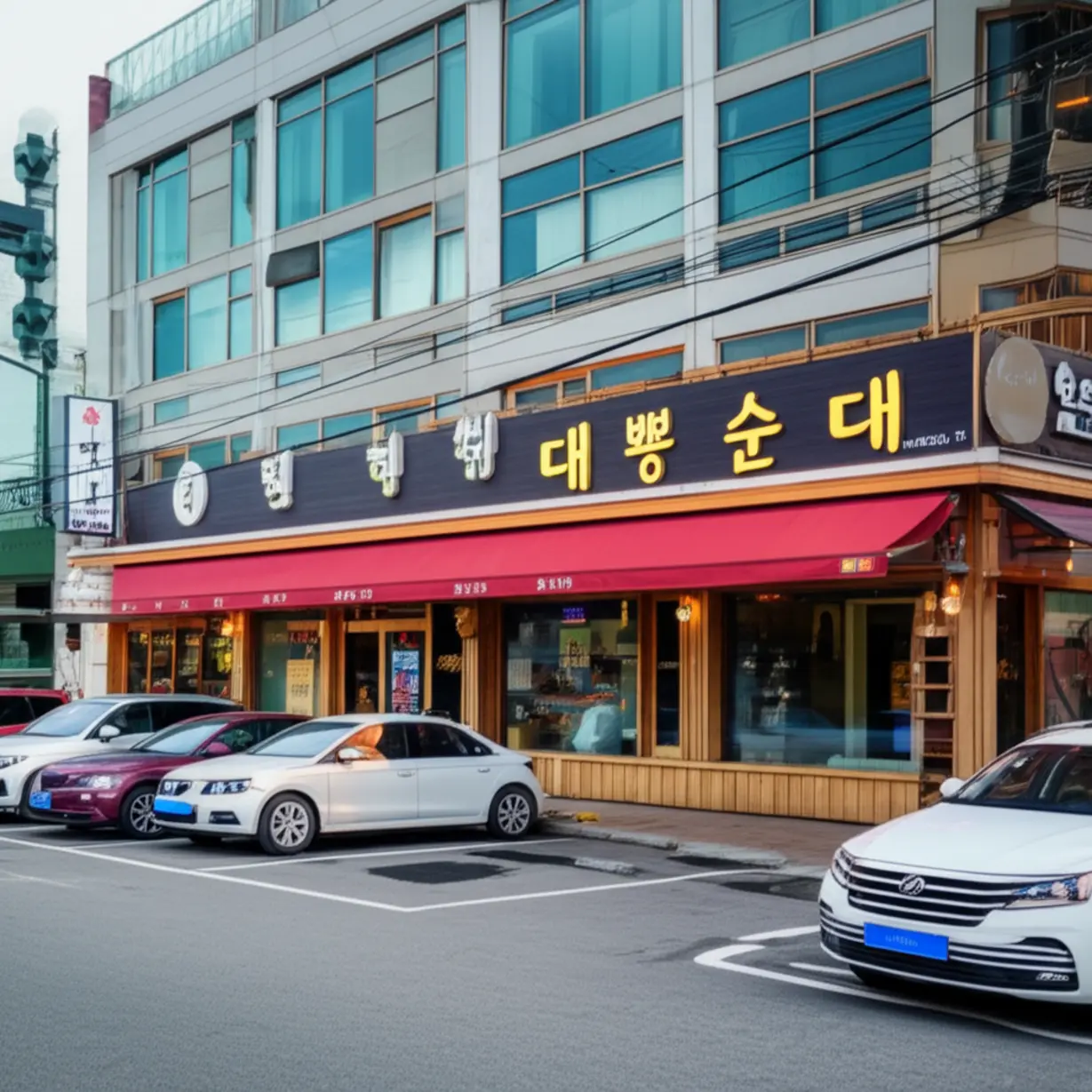 목포-대뽕순대-식당의-정겨운-외관.-한적한-골목에-위치해-주차-걱정-없이-방문하기-좋습니다.-간판의-불빛이-따뜻하게-손님을-맞이합니다.