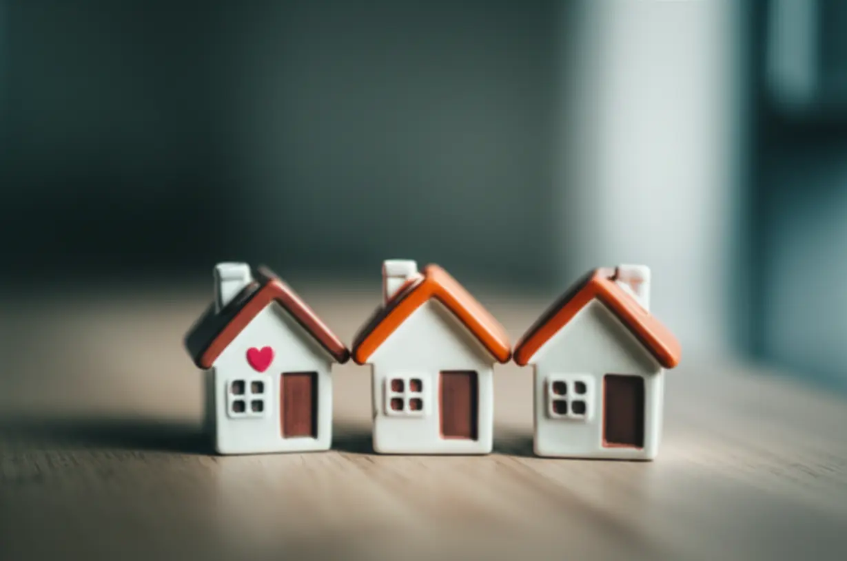 결혼,-부모님-합가,-상속-등-특별한-상황을-상징하는-귀여운-3D-주택-모형들.-1가구-2주택-양도세-면제-조건을-친근하게-나타냅니다.