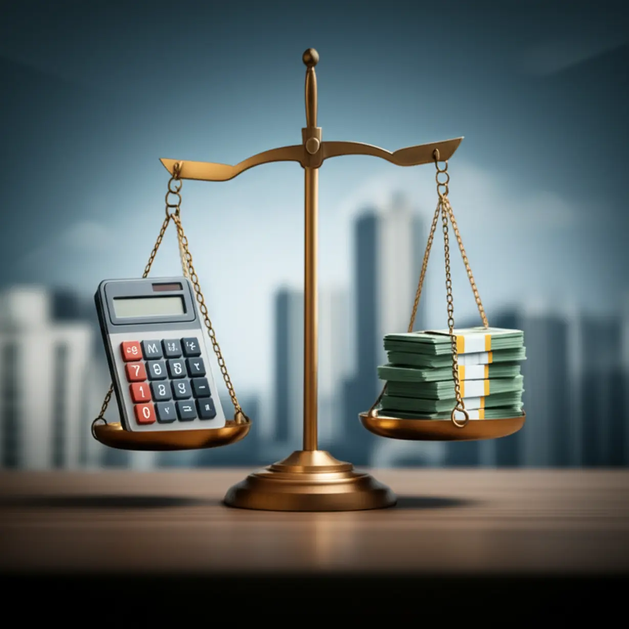 오피스텔-담보대출-DSR-규제-완화로-인해-대출-한도가-늘어난-상황을-보여주는-귀여운-3D-저울-이미지.-DSR-계산의-중요성을-강조합니다.