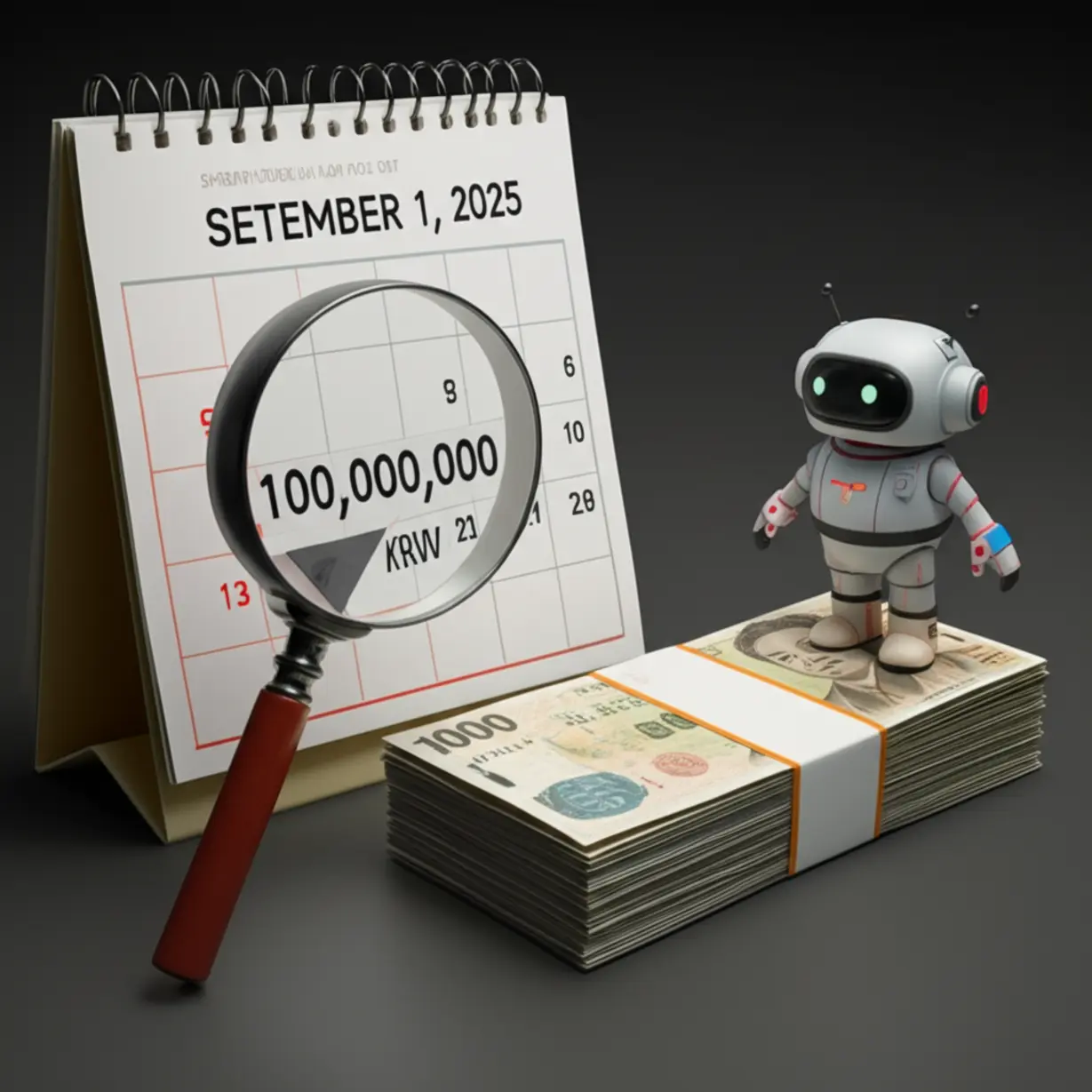 2025년-9월-1일부터-1억-원으로-상향되는-예금자보호-한도를-표시한-달력과-안전을-지키는-로봇-3D-이미지