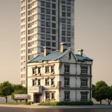 오래된-아파트와-새-아파트가-함께-있는-귀여운-3D-이미지.-대치동-은마아파트-재건축의-오랜-역사와-새로운-시작을-상징하며,-희망찬-미래를-보여줍니다.-오래된-아파트-건물-옆으로-새-아파트가-솟아오르는-모습입니다.