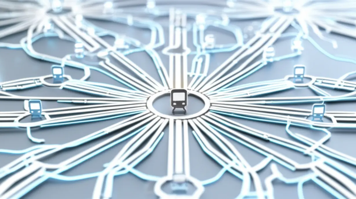 어르신-교통비-지원-정책의-확대와-긍정적인-효과를-상징하는,-빛나는-대중교통-노선망과-연결된-지도-이미지