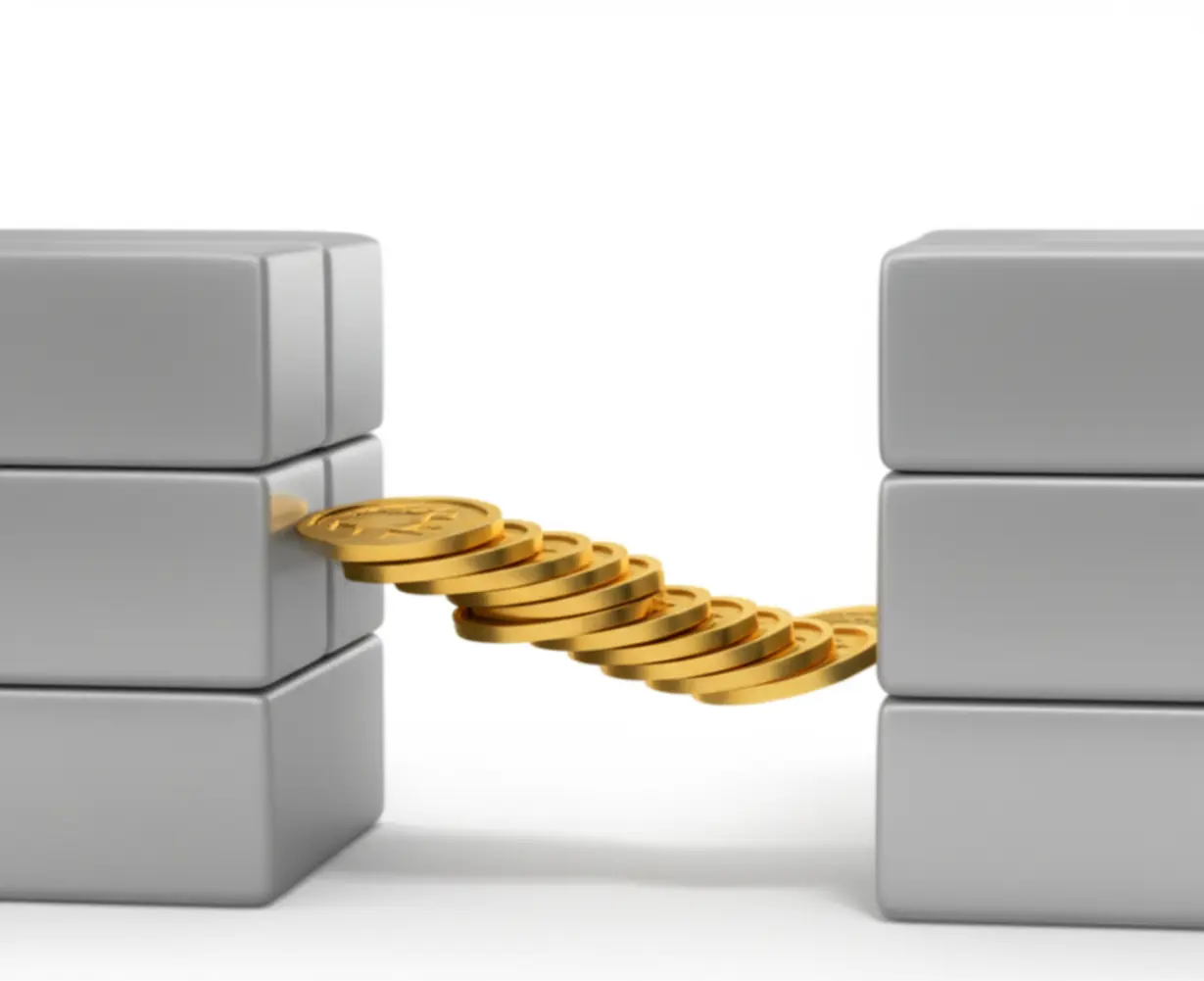 퇴직-후-연금-수령-전까지의-소득-공백을-다리처럼-이어주는-사망보험금-유동화-제도를-상징하는-귀여운-3D-이미지.