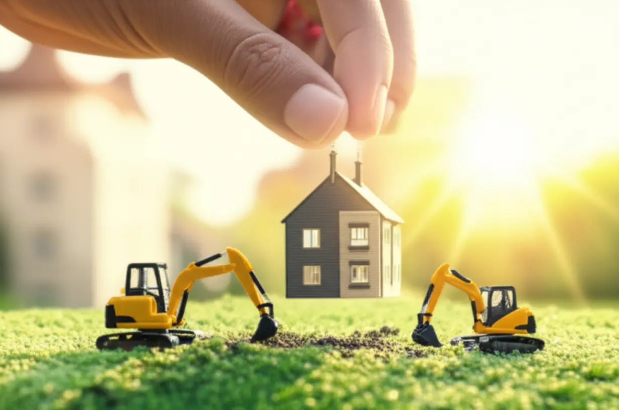 주택-공급-확대를-상징하는-건설-장비와-새-아파트-단지-그림.-유휴부지-개발과-새로운-주택-공급-계획을-표현하는-귀여운-3D-이미지.