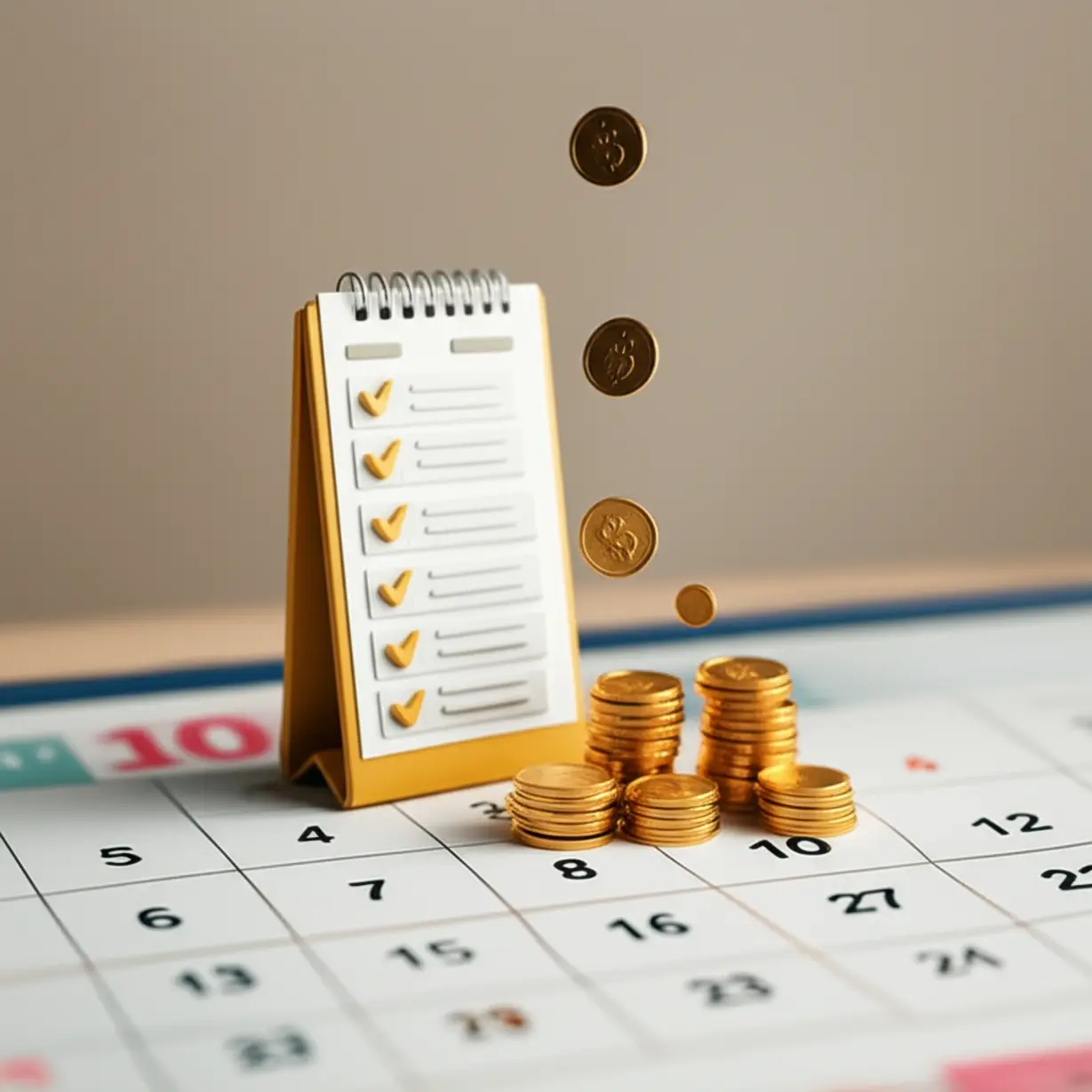 사망보험금-유동화-신청-조건과-연금-수령-과정을-보여주는-귀여운-3D-체크리스트와-달력-이미지.