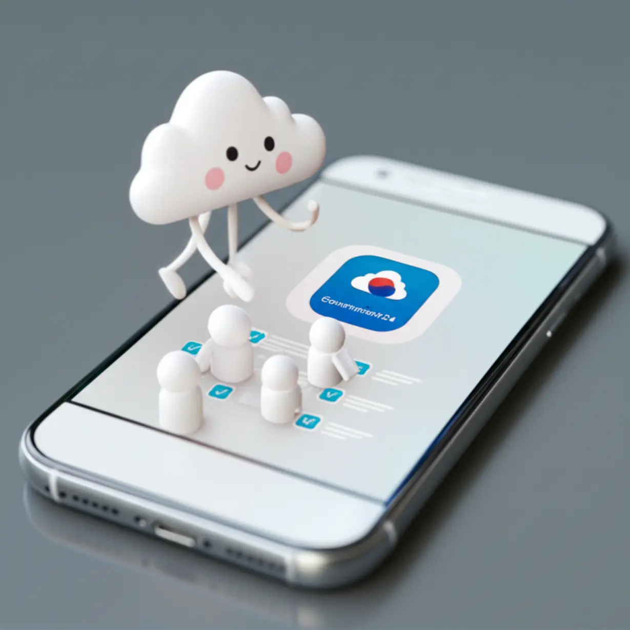 정부24-앱으로-비대면-주민등록-사실조사에-참여하는-방법을-알려주는-귀여운-3D-스마트폰-이미지입니다.-어르신도-쉽게-따라-할-수-있도록-간편한-절차를-상징합니다.