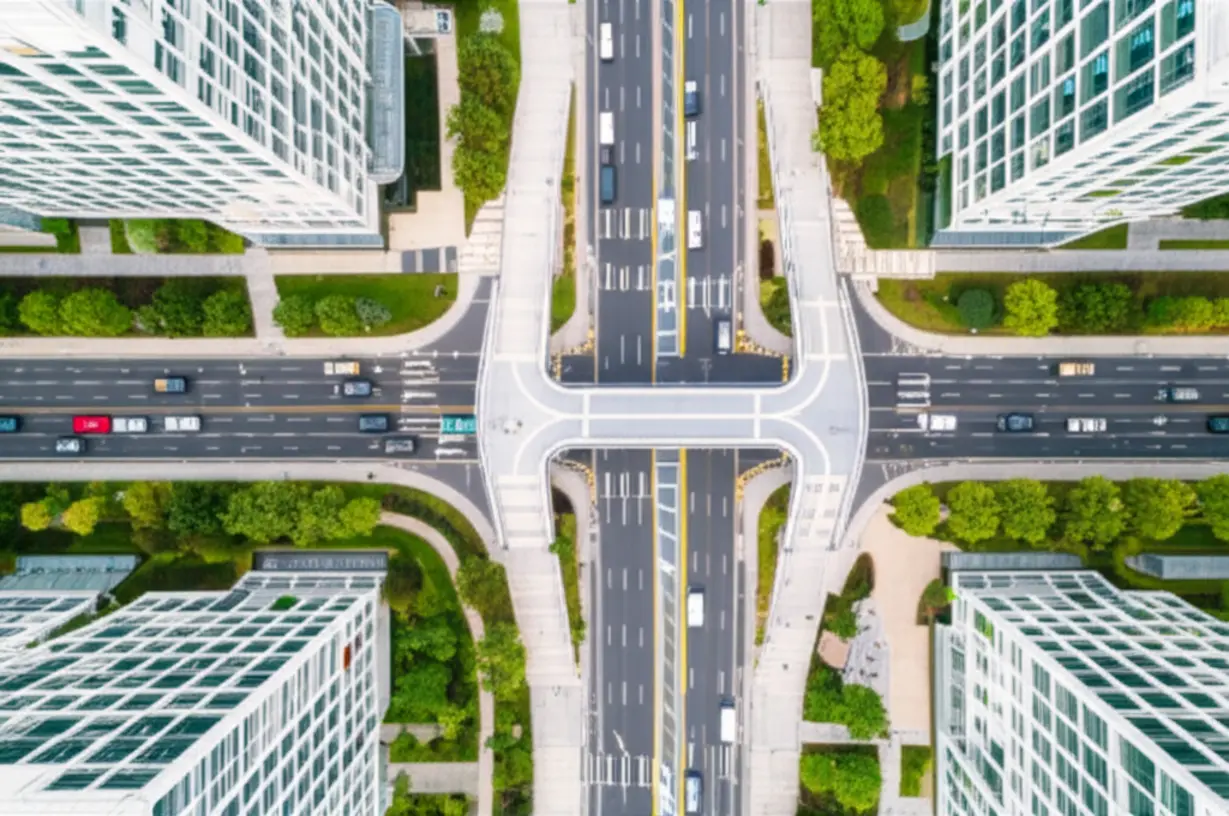 은마아파트-주변에-새롭게-만들어질-공공보행통로와-입체보행교를-보여주는-깨끗한-3D-조감도