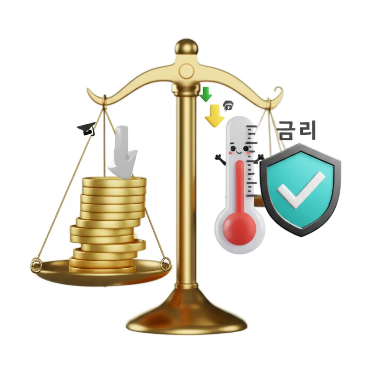 역전세-반환대출의-한도와-금리-조건을-시각적으로-보여주는-귀여운-3D-이미지,-보증기관의-역할과-대출-승인-가능성을-설명합니다.